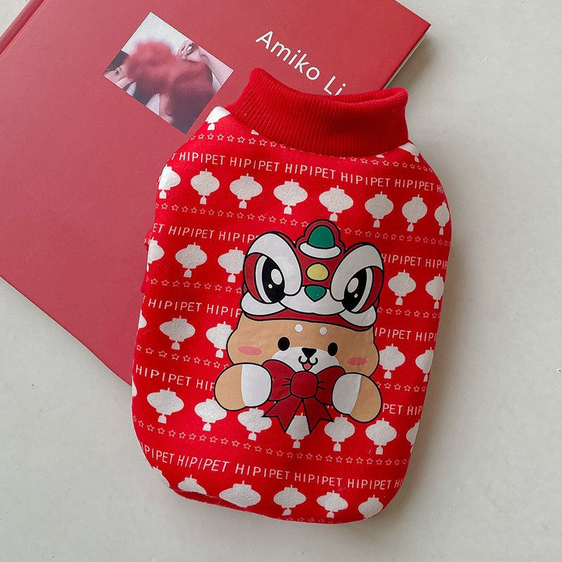 HKM-9142589 Thin Fleece Sweater for Spring and Autumn, Cute Style for Bichon Frise - Multiple Size Options Available
