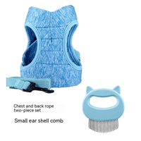 HKM-9143101 Vest-Style Pet Chest Strap with 1.2m and 3m Telescopic Leash Options for Safe Outdoor Use
