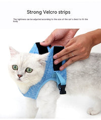 HKM-9143101 Vest-Style Pet Chest Strap with 1.2m and 3m Telescopic Leash Options for Safe Outdoor Use