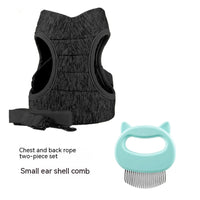 HKM-9143101 Vest-Style Pet Chest Strap with 1.2m and 3m Telescopic Leash Options for Safe Outdoor Use