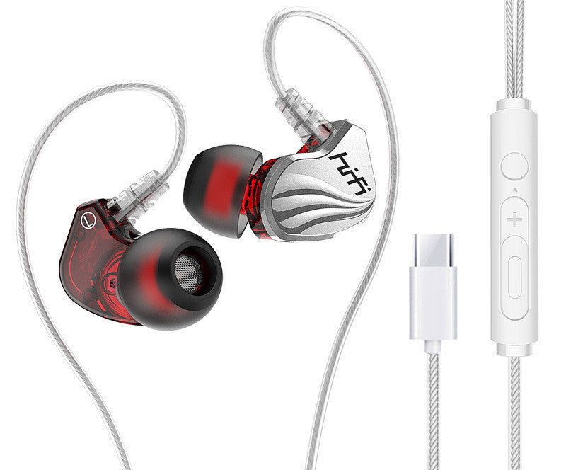 HKM-914323 In-Ear Wired Gaming Headphones with HiFi Sound, 3.5mm Connector and Silicone Earplugs