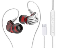 HKM-914323 In-Ear Wired Gaming Headphones with HiFi Sound, 3.5mm Connector and Silicone Earplugs