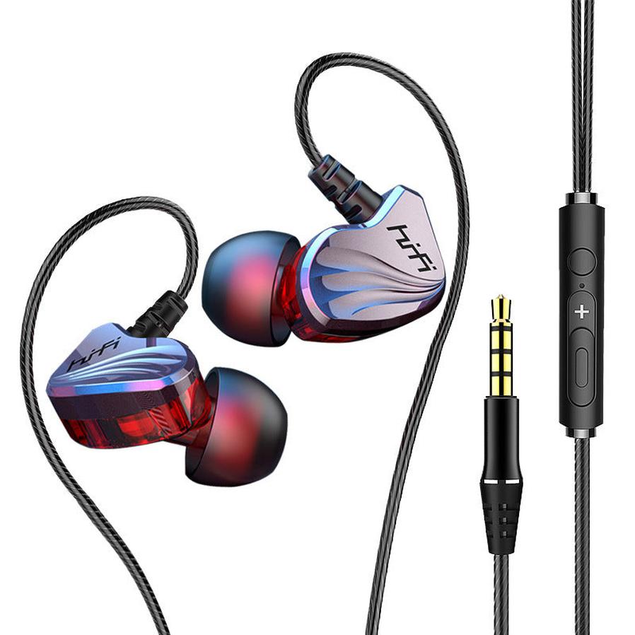 HKM-914323 In-Ear Wired Gaming Headphones with HiFi Sound, 3.5mm Connector and Silicone Earplugs
