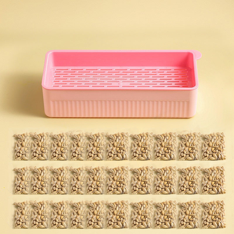 HKM-9143485 Hydroponic Cat Grass Growing Kit - Soilless Planting Box with Seeds in Various Quantities
