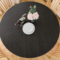 HKM-9144125 Round Waterproof and Oil-Proof Polyester Tablecloth - Available in Various Sizes and Colors