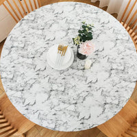 HKM-9144125 Round Waterproof and Oil-Proof Polyester Tablecloth - Available in Various Sizes and Colors