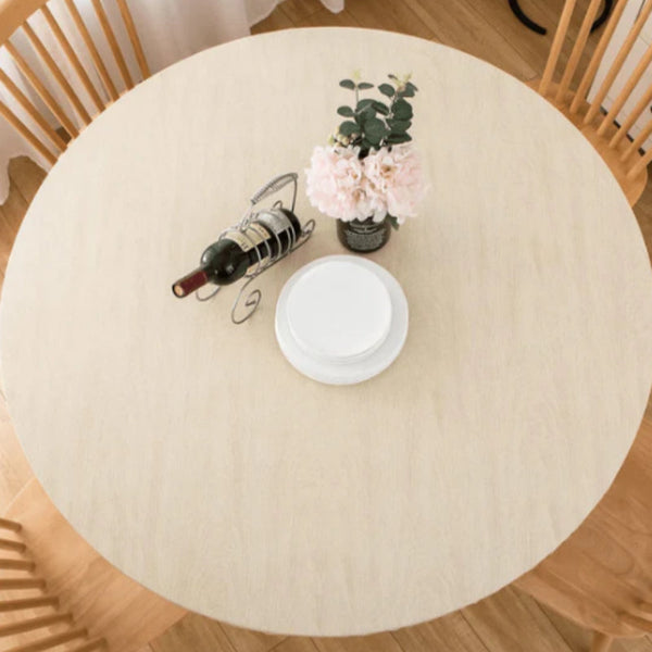 HKM-9144125 Round Waterproof and Oil-Proof Polyester Tablecloth - Available in Various Sizes and Colors