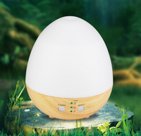 HKM-914515 Wood Grain Aroma Diffuser with Colorful Night Light and Humidifying Function