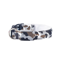 HKM-9145277 Luminous Camouflage Dog Collar with Adjustable Lighting Modes for Night Safety