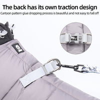 HKM-9147709 Winter Thicken Four-Legged Dog Clothing in Multiple Colors with Reflective Rope Options