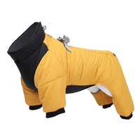 HKM-9147709 Winter Thicken Four-Legged Dog Clothing in Multiple Colors with Reflective Rope Options