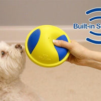 HKM-9148093 Indoor Rubber Ball Dog Toy with Squeaker and Sliding Base for Active Play