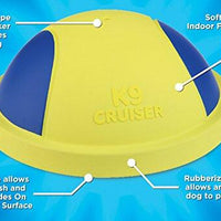 HKM-9148093 Indoor Rubber Ball Dog Toy with Squeaker and Sliding Base for Active Play