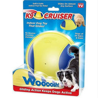 HKM-9148093 Indoor Rubber Ball Dog Toy with Squeaker and Sliding Base for Active Play