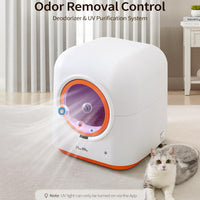 HKM-9148733 Automatic Self-Cleaning Cat Litter Box with Smart App Control and Deodorizing System for Multiple Cats