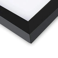 HKM-915027 Black Wood Pattern Photo Frame with Real Glass Front for Wall Display