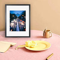 HKM-915027 Black Wood Pattern Photo Frame with Real Glass Front for Wall Display