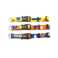 HKM-9152829 Durable High-Density Polyester Dog Collar and Leash with Comfortable Soft Design and Metal Fittings