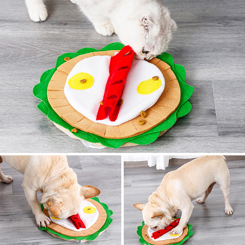 HKM-9153853 Interactive Snuffle Mat for Dogs - Plush Puzzle Training Toy with Layered Food Design for Stress Relief and Intelligence Development