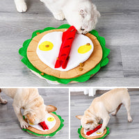 HKM-9153853 Interactive Snuffle Mat for Dogs - Plush Puzzle Training Toy with Layered Food Design for Stress Relief and Intelligence Development