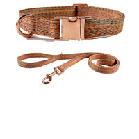 HKM-9154877 Faux Linen Dog Leash with Metal Buckle in Multiple Colors