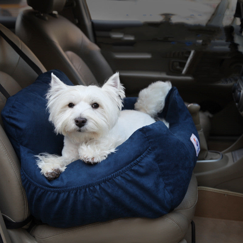 HKM-9155261 Detachable Anti-Dirty Pet Dog Car Bed Pad in Deep Sea Blue or Khaki