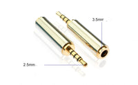 HKM-915539 2.5mm Male to 3.5mm Female Mobile Headset Adapter for Compatible Phones