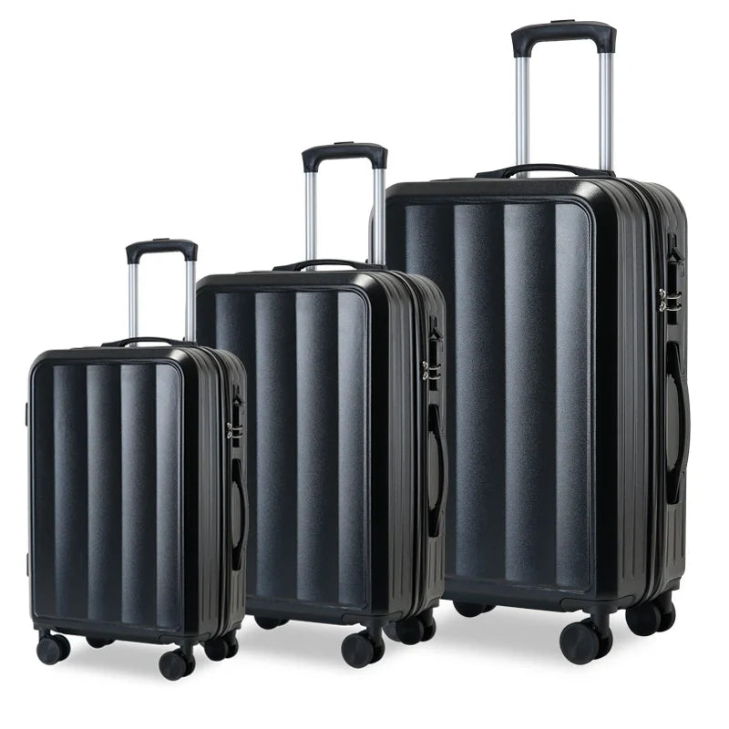 HKM-915539 Universal Travel Duffel Set with Trolley Luggage for Men and Women - Durable ABS Material