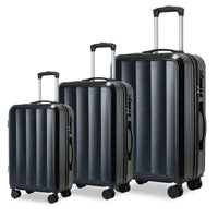 HKM-915539 Universal Travel Duffel Set with Trolley Luggage for Men and Women - Durable ABS Material