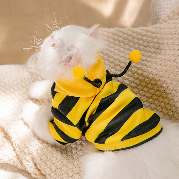 HKM-9156797 Cute Yellow Shredded Milk Hoodie for Pets - XS to XXL Sizes Available