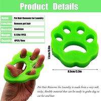HKM-9157181 Silicone Sticky Clothes Dust Remover - Set of 4 in Yellow and Green