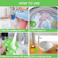 HKM-9157181 Silicone Sticky Clothes Dust Remover - Set of 4 in Yellow and Green