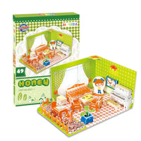HKM-915731 3D Colorful Cartoon DIY Puzzles for Kids - Bedroom, Kitchen, Bathroom Themes, Educational Fun