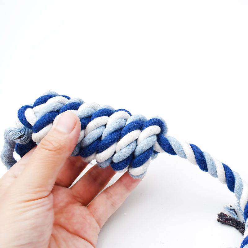 HKM-9157437 Cotton Rope Knot Toy for Molar Teeth Cleaning 50cm