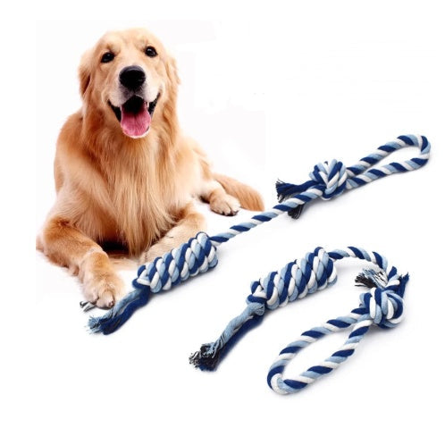 HKM-9157437 Cotton Rope Knot Toy for Molar Teeth Cleaning 50cm