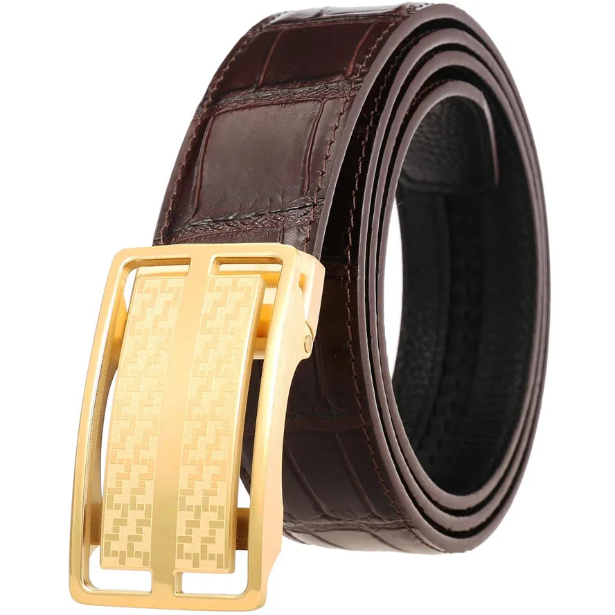 HKM-915859 Casual Genuine Leather Belt for Everyday Wear - Model LY36-61325-8