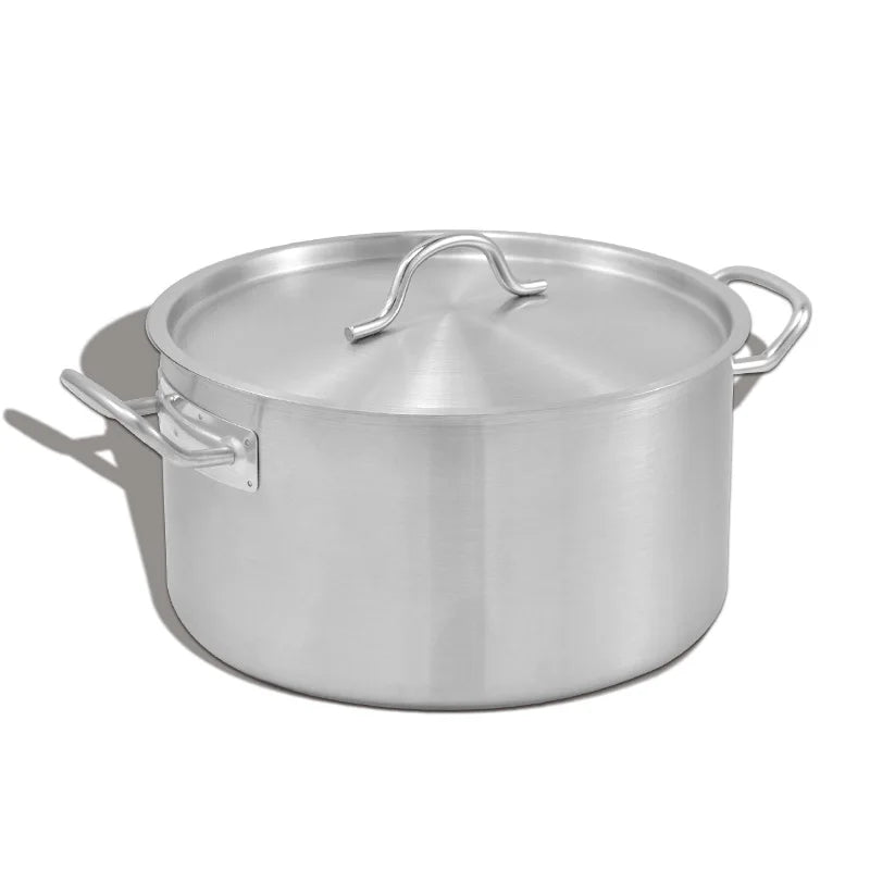 HKM-915859 Stainless Steel Stockpot Set - 24/26/28/30cm Cooking Pots for Commercial Kitchens