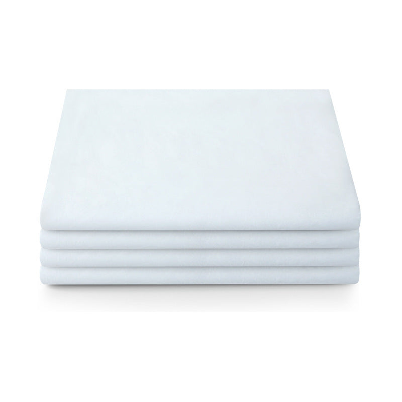 HKM-915987 Pure Cotton White Bed Sheet for Single Beds - Soft and Comfortable
