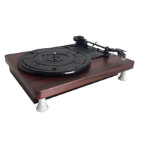 HKM-915987 Stylish Record Player Phonograph with External Amplifier Compatibility