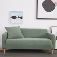 HKM-916051 Knitted Thickened Sofa Cover in Solid Colors for Single, Double, and Three-Seat Sofas