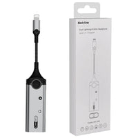 HKM-916051 Metal 3-in-1 Audio Adapter with Charging and 3.5mm Headphone Jack for iPhone
