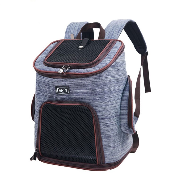 HKM-9161021 Pet Carrier Backpack for Dogs and Cats Made of Oxford Cloth and Mesh, Ideal for Pets Up to 15 Jin