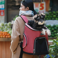 HKM-9161021 Pet Carrier Backpack for Dogs and Cats Made of Oxford Cloth and Mesh, Ideal for Pets Up to 15 Jin