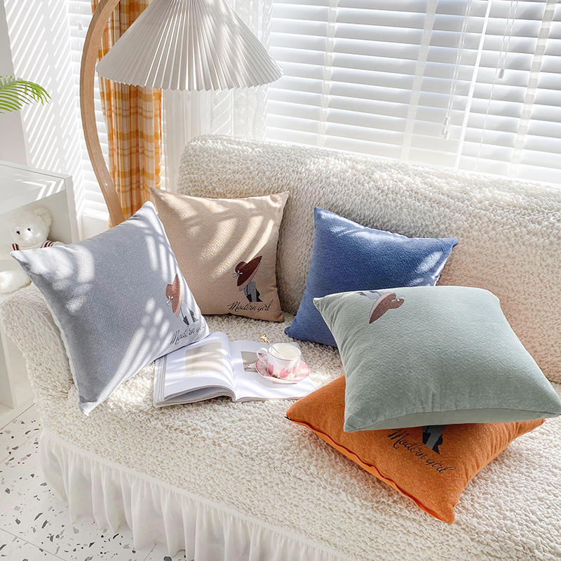HKM-916435 Modern Square Throw Pillow Covers in Various Colors - 45x45cm