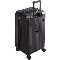 HKM-916691 3-Piece Leather Luggage Set with Travel Suitcase and Tote Bags