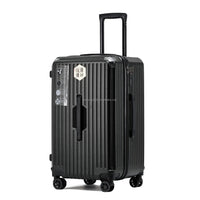 HKM-916691 3-Piece Leather Luggage Set with Travel Suitcase and Tote Bags
