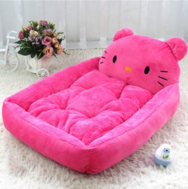 HKM-916691 Kennel removable and washable Teddy cartoon pet nest pet supplies large dog golden retriever dog bed mat wholesale
