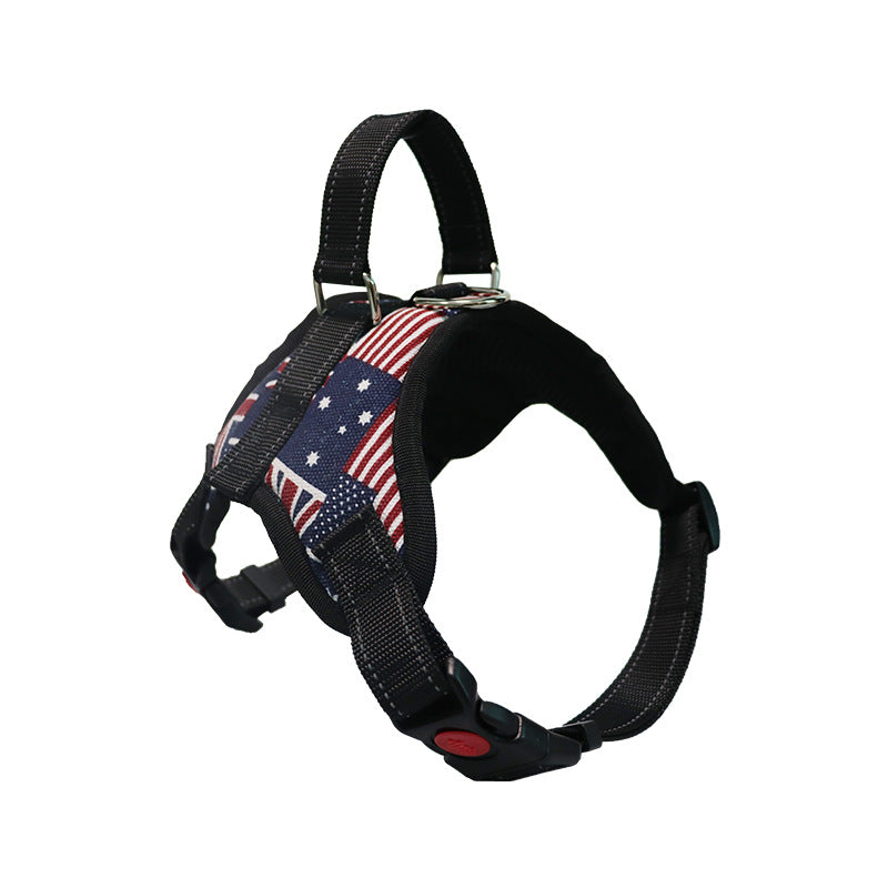 HKM-9167165 Medium to Large Dog Pet Saddle Chest Strap - Explosion-Proof, Available in Various Colors