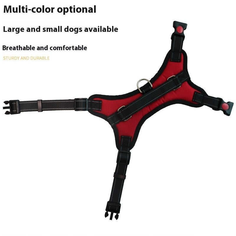 HKM-9167165 Medium to Large Dog Pet Saddle Chest Strap - Explosion-Proof, Available in Various Colors