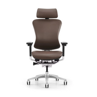 HKM-916755 Ergonomic Leather Swivel Executive Office Chair - Luxurious and Comfortable Design for Optimal Support
